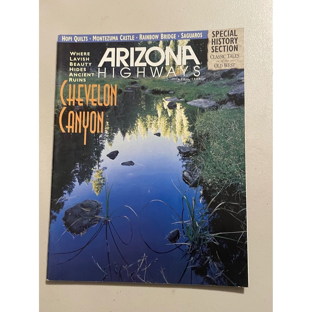 Arizona Highways Magazine April 1998 Chevelon Canyon Hopi Quilts Special History